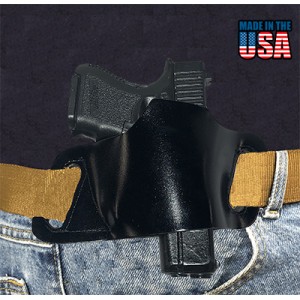 Belt Slide OWB Holster Compatible with Glock 17 19 21 26 27 30, 1911, Springfield XD, S&W Shield and Similar Handguns, Concealed Carry Pancake Holster 